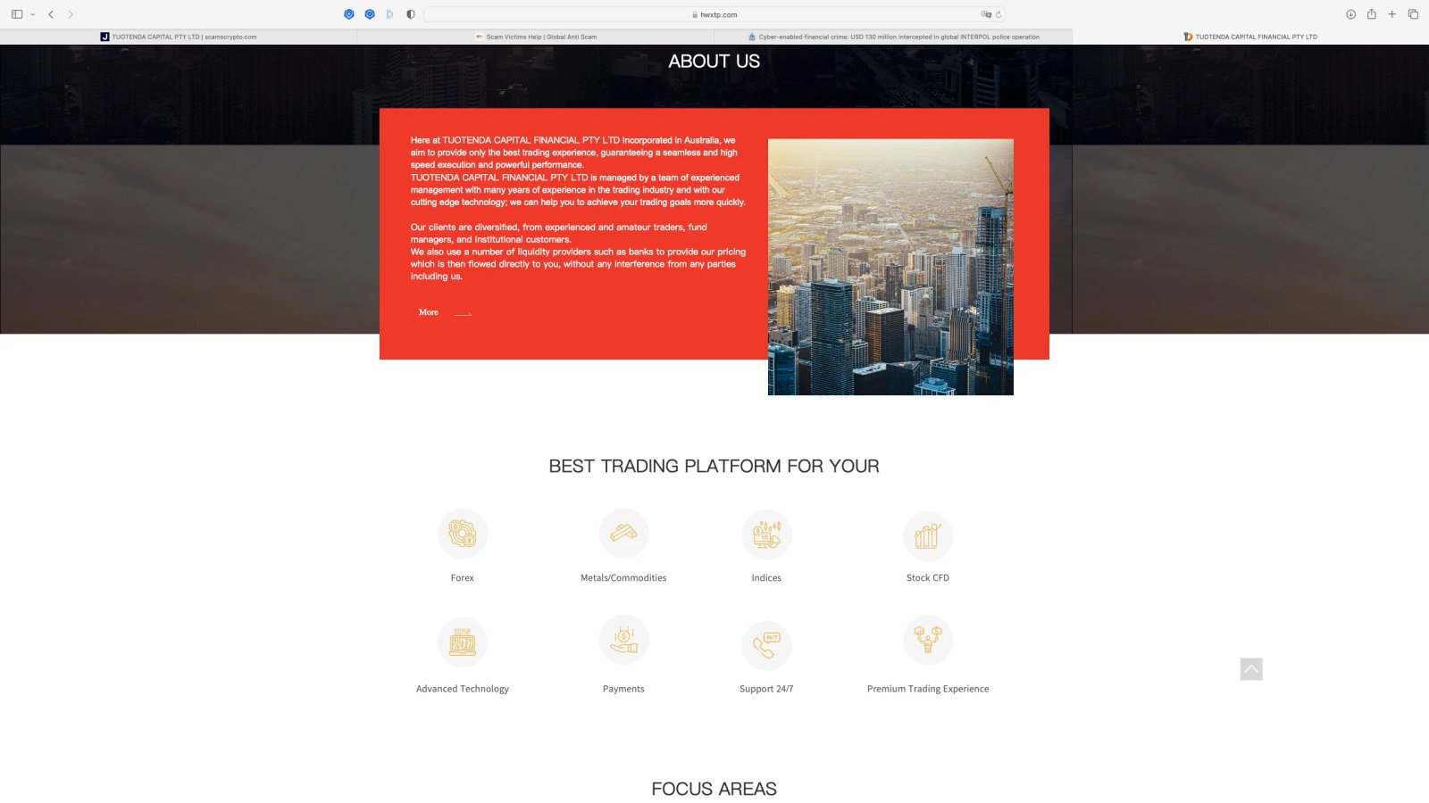TUOTENDA CAPITAL FINANCIAL PTY LTD Platform Feature 2