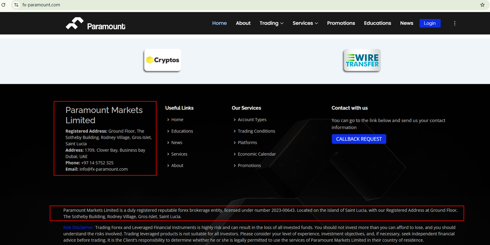 Paramount Markets Limited Platform Feature 2