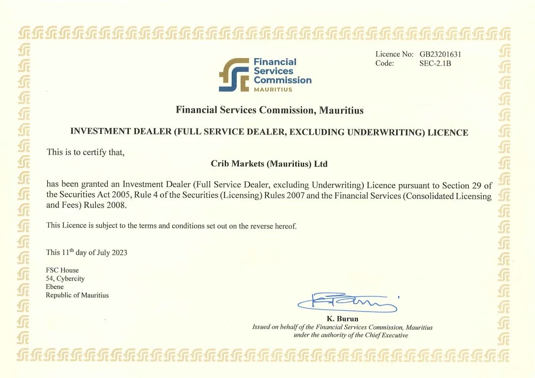 CRIB MARKETS (MAURITIUS) LTD Platform Feature 3