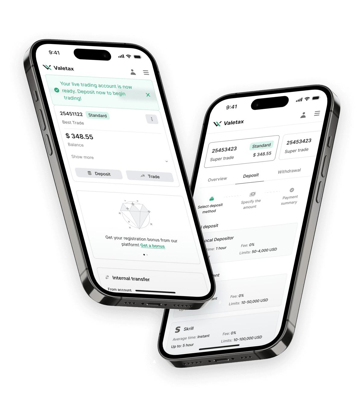 Valetax International Limited Platform Feature 3